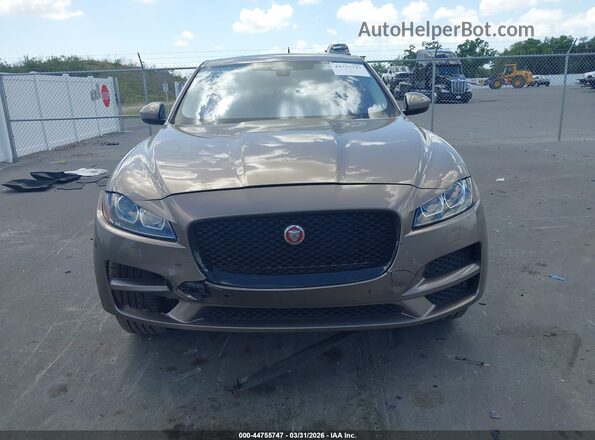 SADCJ2BV5HA497944 2017 JAGUAR F-PACE Brown ხელსაწყოთა პანელის ხედი