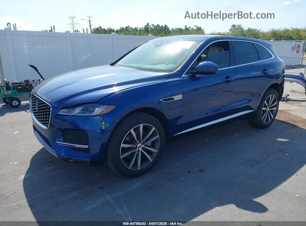 SADCJ2EX7PA707133 2023 JAGUAR F-PACE Blue Przód lewy