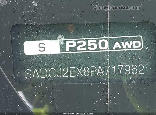 SADCJ2EX8PA717962 2023 JAGUAR F-PACE Dark Blue Вид підкапотного простору