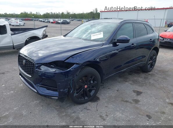 SADCJ2EX8PA717962 2023 JAGUAR F-PACE Dark Blue Передня ліва чверть