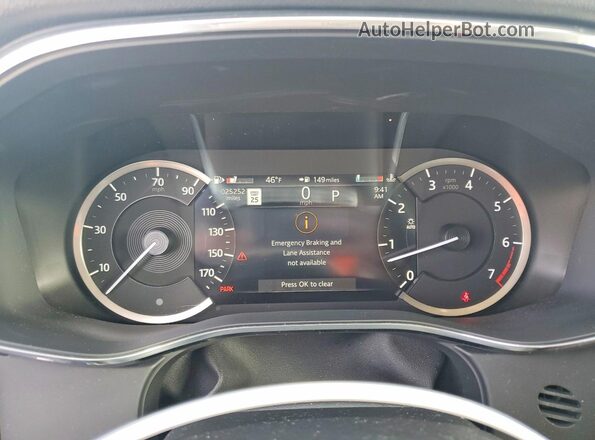 SADCJ2EXXPA713041 2023 JAGUAR F-PACE Black Vista del cuadro de instrumentos