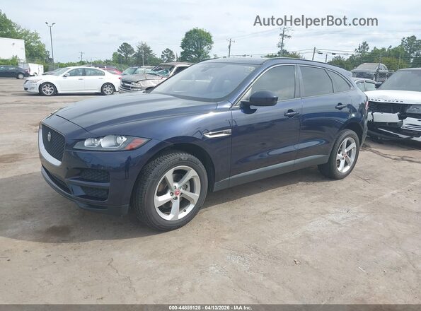 SADCJ2FX3JA263187 2018 JAGUAR F-PACE Blue Front left