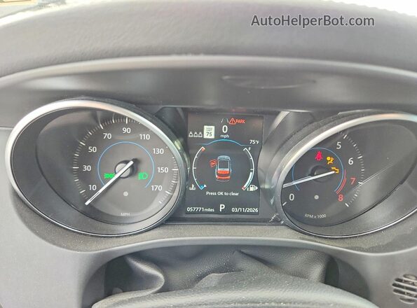 SADCM2FV6LA640040 2020 JAGUAR F-PACE Black Instrument cluster view