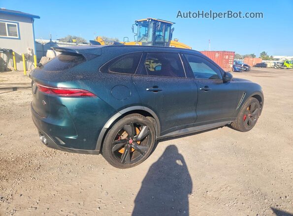 SADCZ2EE0NA696240 2022 JAGUAR F-PACE Green Задня права чверть