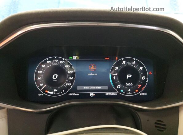 SADCZ2EE3PA704785 2023 JAGUAR F-PACE Blue Vista del cuadro de instrumentos