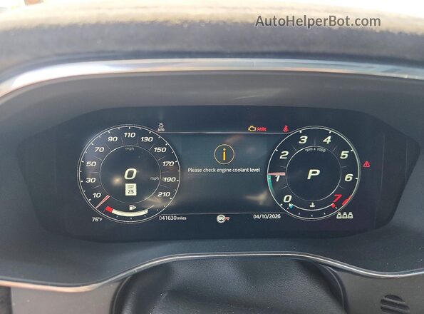 SADCZ2EEXNA692955 2022 JAGUAR F-PACE Gray Instrument cluster view