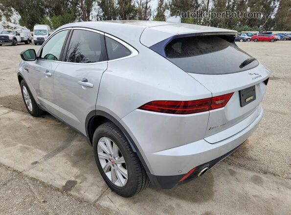 SADFJ2FX7J1Z09571 2018 JAGUAR E-PACE Silver Trasero izquierdo