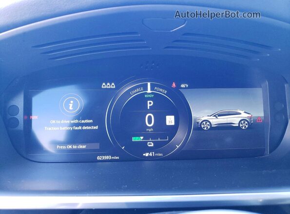 SADHC2S12L1F79574 2020 JAGUAR I-PACE Gray Widok zestawu wskaźników