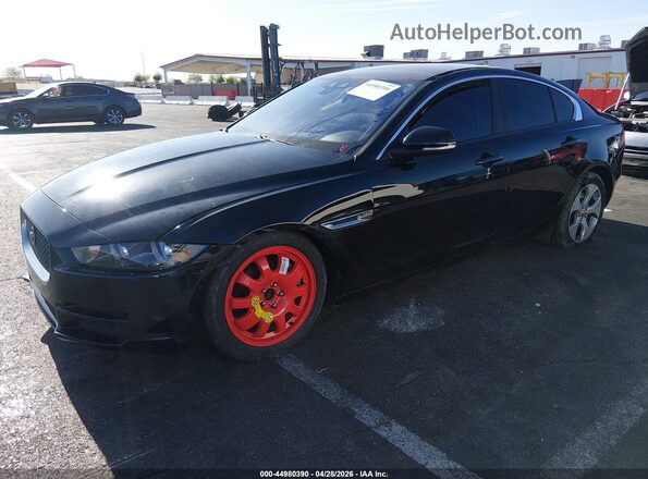 SAJAR4FX0JCP27355 2018 JAGUAR XF Black Առջևի ձախ երեք քառորդ տեսարան