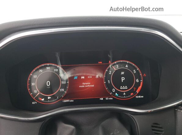 SAJB64FX5RCY94318 2024 JAGUAR XF Black Вид щитка приладів