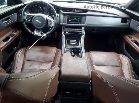SAJBF4BV3GCY03015 2016 JAGUAR XF Black Առջևի վահանակի տեսք