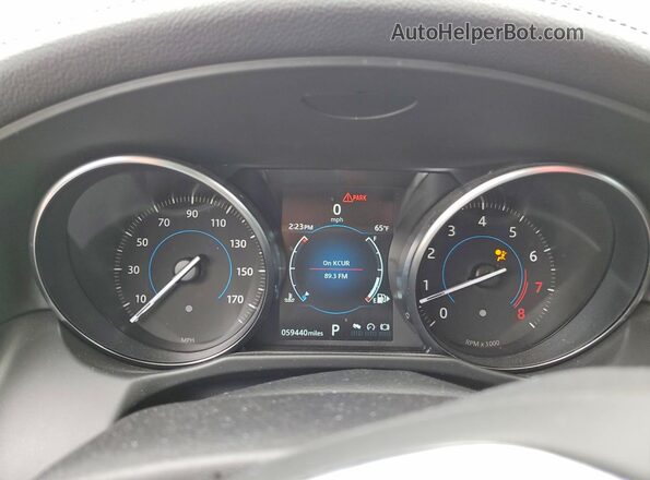 SAJBK4FX3LCY84972 2020 JAGUAR XF Черный Вид щитка приборов
