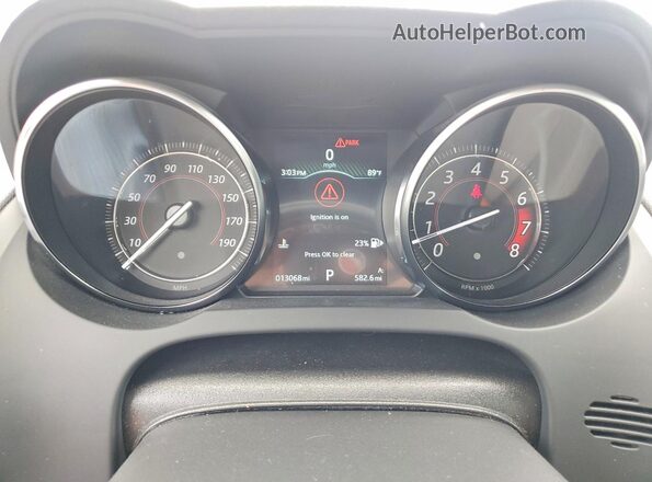 SAJDD1GX4LCK63644 2020 JAGUAR F-TYPE Red Widok zestawu wskaźników