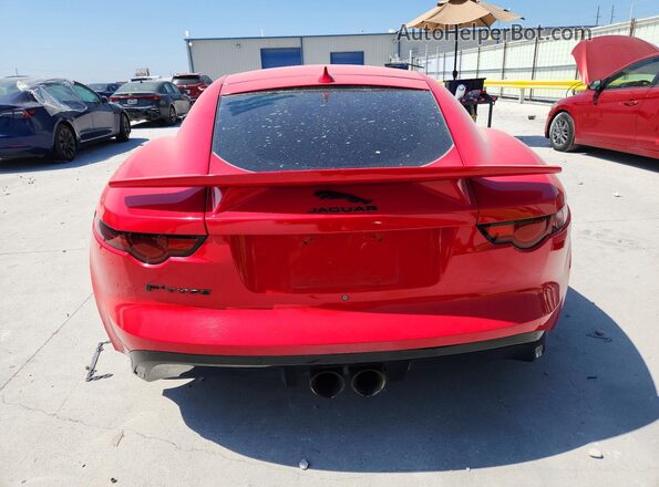 SAJDK1FV3JCK48488 2018 JAGUAR F-TYPE Red უკანა ხედი