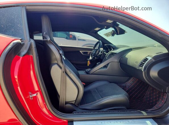 SAJDK1FV3JCK48488 2018 JAGUAR F-TYPE Red უკანა სავარძლების ხედი