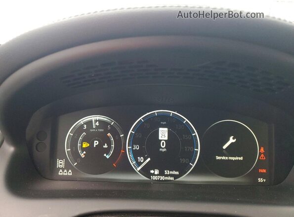 SAJWA1CE0KMW22129 2019 JAGUAR XJ White Вид щитка приладів