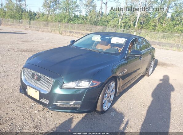 SAJWJ2GD5H8W04668 2017 JAGUAR XJ Green წინა მარცხენა ხედი სამი მეოთხედიდან
