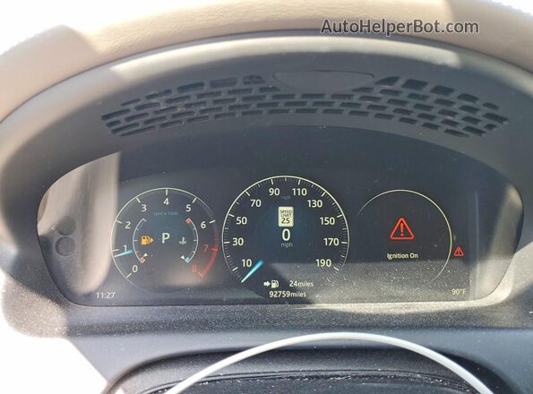 SAJWJ2GD6G8V92884 2016 JAGUAR XJL Blue Вид щитка приладів