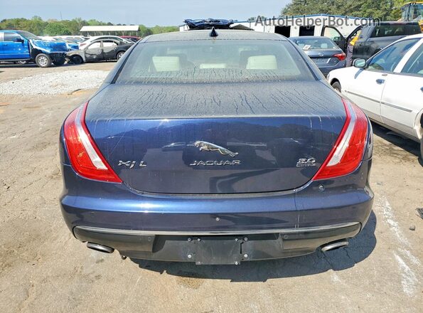 SAJWJ2GD6G8V92884 2016 JAGUAR XJL Blue Вид ззаду