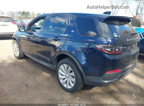 SALCJ2FX2MH883786 2021 LAND ROVER DISCOVERY SPORT Blue Trasero izquierdo