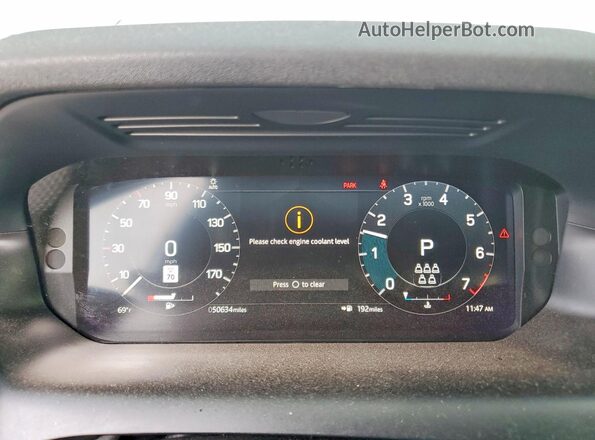 SALCL2FX3MH888148 2021 LAND ROVER DISCOVERY White Սարքավորումների վահանակի տեսք