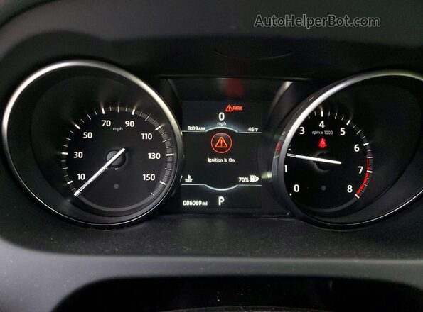 SALCP2BG6HH720052 2017 LAND ROVER DISCOVERY Blue Вид щитка приладів