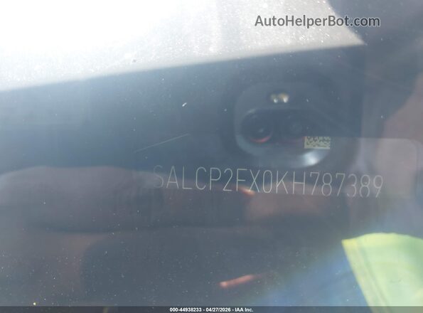 SALCP2FX0KH787389 2019 LAND ROVER DISCOVERY SPORT Серебряный 