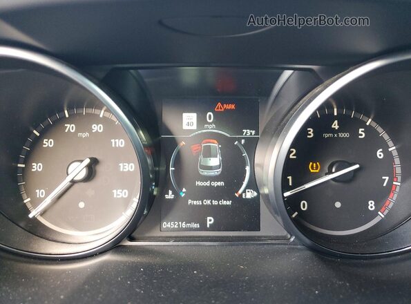 SALCR2FX6KH797533 2019 LAND ROVER DISCOVERY Black Widok zestawu wskaźników