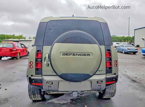SALE2ERU6N2089595 2022 LAND ROVER DEFENDER Green Rear view