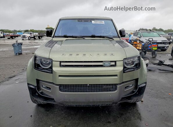 SALE2ERU6N2089595 2022 LAND ROVER DEFENDER Green Front view