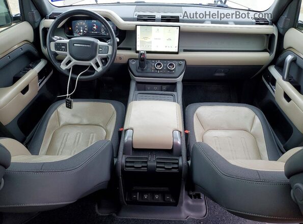 SALE37RU8N2104669 2022 LAND ROVER DEFENDER Tan Вид панелі приладів