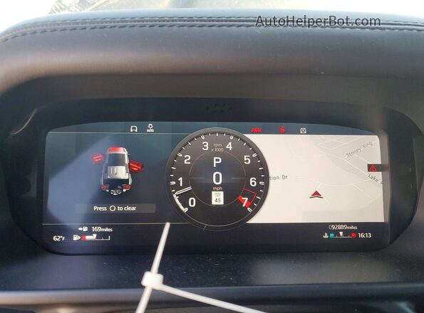 SALE37RUXM2045882 2021 LAND ROVER DEFENDER Black Vista del cuadro de instrumentos