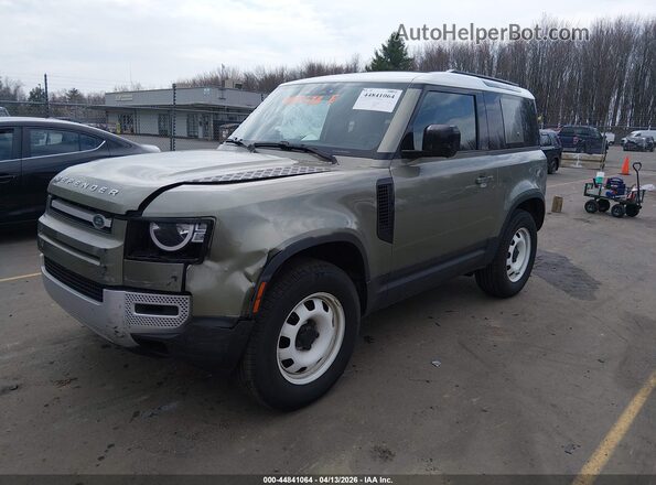 SALEJ6EX4P2124551 2023 LAND ROVER DEFENDER Green Vista tres cuartos delantera izquierda