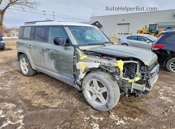 SALEP7RU5M2037130 2021 LAND ROVER DEFENDER Green Front right