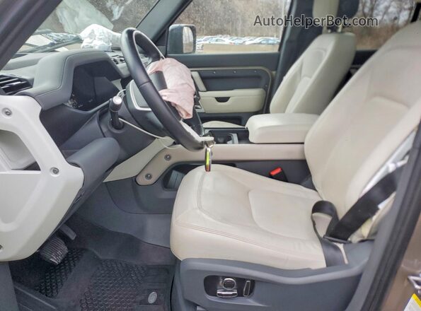 SALEPFEU6P2228558 2023 LAND ROVER DEFENDER Tan Вид салону спереду