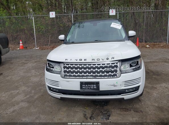 SALGS2EF7GA286038 2016 LAND ROVER RANGE ROVER White Rear interior view