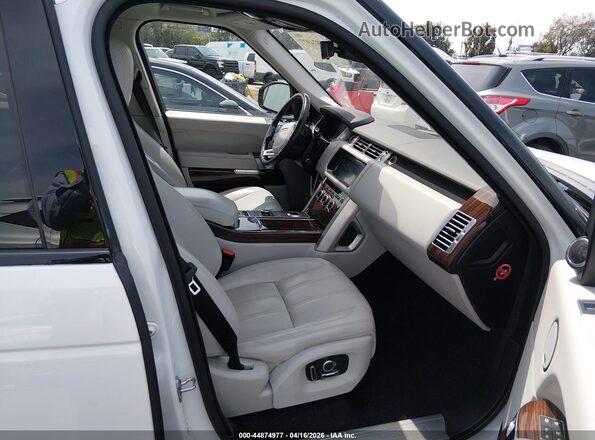 SALGS2FE0HA351982 2017 LAND ROVER RANGE ROVER White Widok wnętrza z przodu