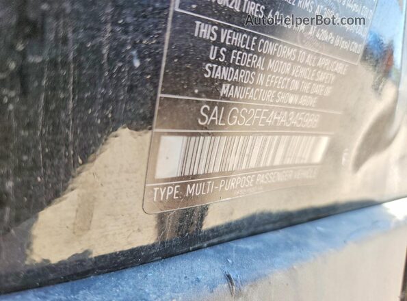 SALGS2FE4HA345988 2017 LAND ROVER RANGE Black 