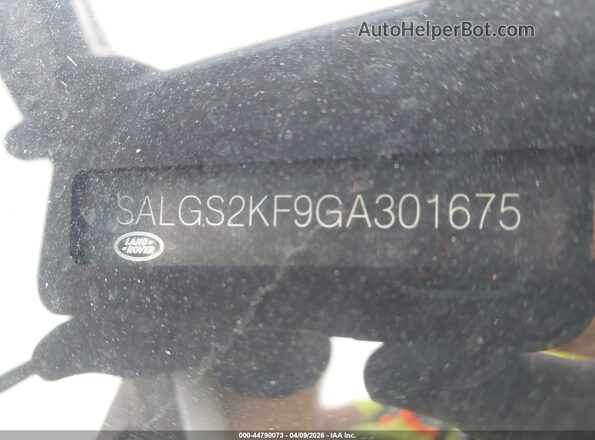 SALGS2KF9GA301675 2016 LAND ROVER RANGE ROVER White Շարժիչի բաժամունքի տեսք
