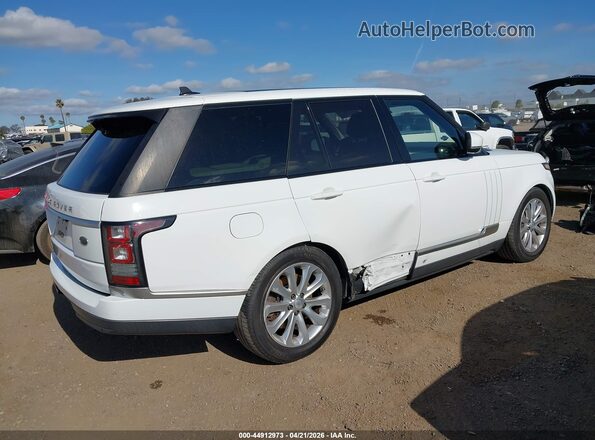 SALGS2PF7GA304955 2016 LAND ROVER RANGE ROVER White უკანა მარჯვენა