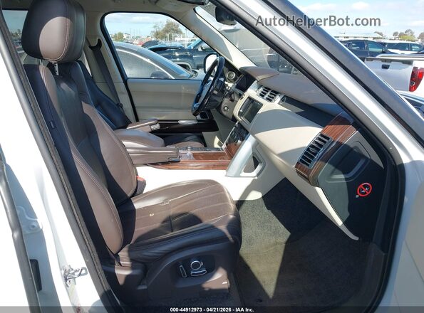 SALGS2PF7GA304955 2016 LAND ROVER RANGE ROVER White წინა სალონის ხედი
