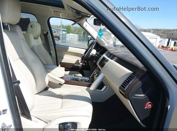 SALGS2PFXGA305002 2016 LAND ROVER RANGE ROVER White Widok wnętrza z przodu