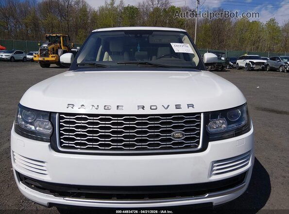 SALGS2PFXGA305002 2016 LAND ROVER RANGE ROVER White Widok zestawu wskaźników