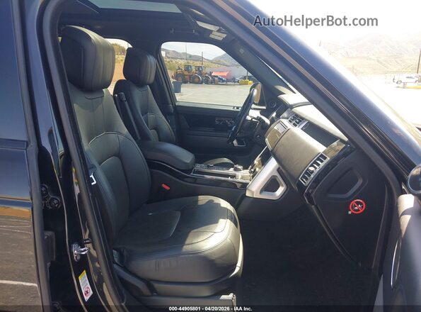 SALGS2RE0JA394073 2018 LAND ROVER RANGE ROVER Black Widok wnętrza z przodu