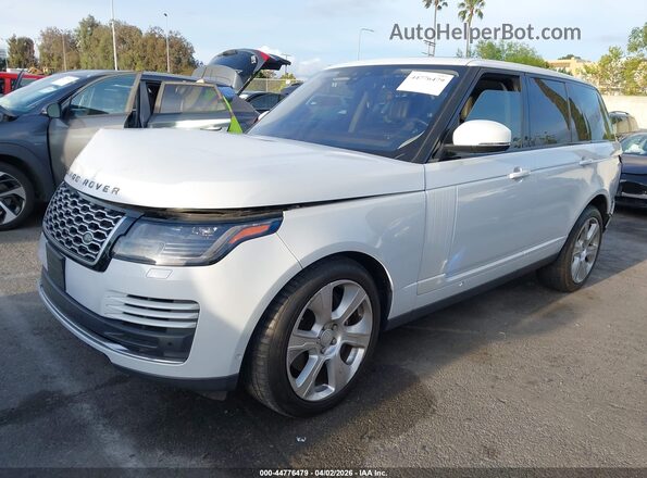 SALGS2RE4KA531081 2019 LAND ROVER RANGE ROVER White Առջևի ձախ երեք քառորդ տեսարան