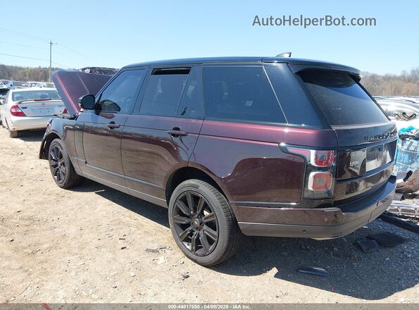 SALGS2RU2LA580045 2020 LAND ROVER RANGE ROVER Maroon Tył lewy