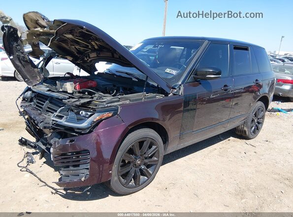 SALGS2RU2LA580045 2020 LAND ROVER RANGE ROVER Maroon Przód lewy