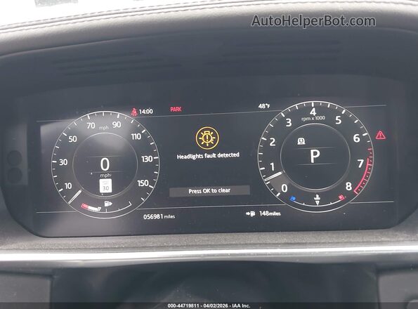 SALGS2RU2NA465528 2022 LAND ROVER RANGE ROVER White Vista de los asientos traseros