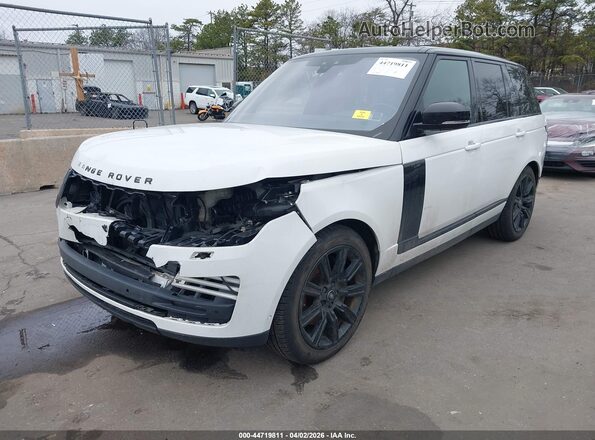 SALGS2RU2NA465528 2022 LAND ROVER RANGE ROVER White Vista tres cuartos delantera izquierda