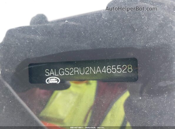 SALGS2RU2NA465528 2022 LAND ROVER RANGE ROVER White 